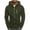 #1 Army Green, variant on KIHOUT Hoodies Men's Fashion Printed Sports Sweater Hooded Long Sleeve Zipper Pocket Sports Casual Top Coat DY/XL