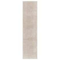 SAFAVIEH Penelope Braden Solid Shag Runner Rug, Beige, 2' x 8'