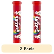 (2 pack) Skittles Littles Original Chewy Christmas Candy Minis, 1.9 oz Shelf Stable Plastic Tube