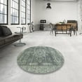 thumbnail image 4 of Ahgly Company Machine Washable Indoor Rectangle Abstract Ash Gray Area Rugs, 7' x 10', 4 of 7