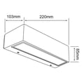thumbnail image 5 of Lampara Muro Led Exterior Negro 20w Luz Blanca Neutra Hled-3 Tecnolite, 5 of 5