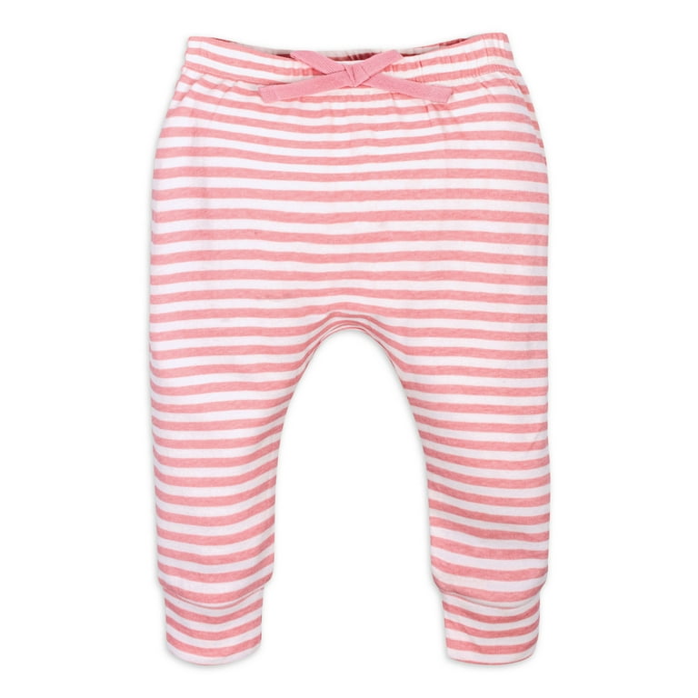 Modern Moments by Gerber 4 Pack Baby Girls Pink Floral Jogger Pants