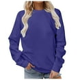 thumbnail image 3 of XINPING Womens Crewneck Long Raglan Sleeve Sweatshirt Relaxed Fit Pullover Tops Solid Baggy Comfortable Sweatshirts Pullover Autumn and Winter 2026, 3 of 5