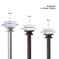 thumbnail image 4 of UTOPIA ALLEY Wall Mounted 3/4 Inch Curtain Rod - Curtain Rods For Windows 28 to 48 Inch, Adjustable Drapery Rods, Nickel Curtain Rods, Bedroom Curtain Rods, Tapestry Poles (Nickel, 28"-48"), 4 of 9