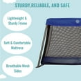 Dream On Me Travel Light Playard in Blue, Lightweight, Portable and