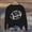 Black, variant on Holzkary Game Day Sweatshirts for Women Football Sweatshirts Funny Football Graphic Crewneck Long Sleeve Pullover Tops American Football Print Solid Color Round Neck Ladies Sweatshirt Black 3Xl