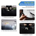 thumbnail image 3 of Foldable Car Windshield Sunshade UV Sun Visor Protector Blocks UV Rays Keeps Vehicle Cool 55x27.6 Inch Classic Soccer Tile Pattern, 3 of 8