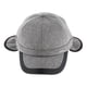thumbnail image 5 of Gorra de béisbol ajustable con orejeras para hombre, cálida y de invierno, color gris claro, 5 of 9