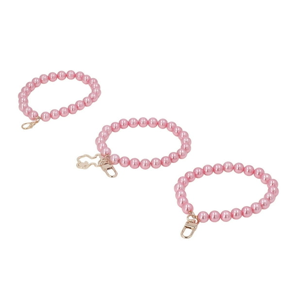 Correa para Abalorios de Teléfono 3 Piezas de Cordón de Resina con Cuentas de Perlas para Teléfono Cadena de Cuentas para Teléfono Decoración de Llavero para Funda de ANGGREK Otros