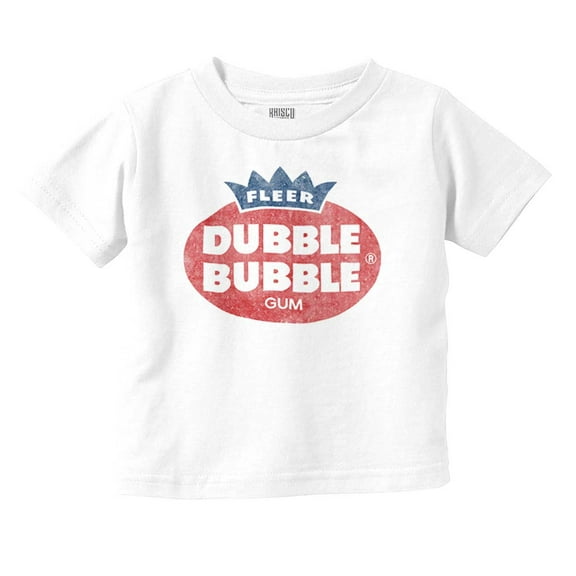 Retro Vintage Dubble Bubble Gum Logo Toddler Boy Girl T Shirt Infant Toddler Brisco Brands 18M