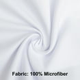 thumbnail image 2 of Super Soft 1800 Count Microfiber Flat Sheet, Durable and Anti-fading Bed Top Sheet with Hem, California King, 108 x 102 Inches, White, 2 of 5