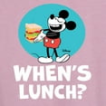 thumbnail image 3 of Disney - Mickey & Friends - Hungry Mickey - When's Lunch - Women's Racerback Tank Top, 3 of 5