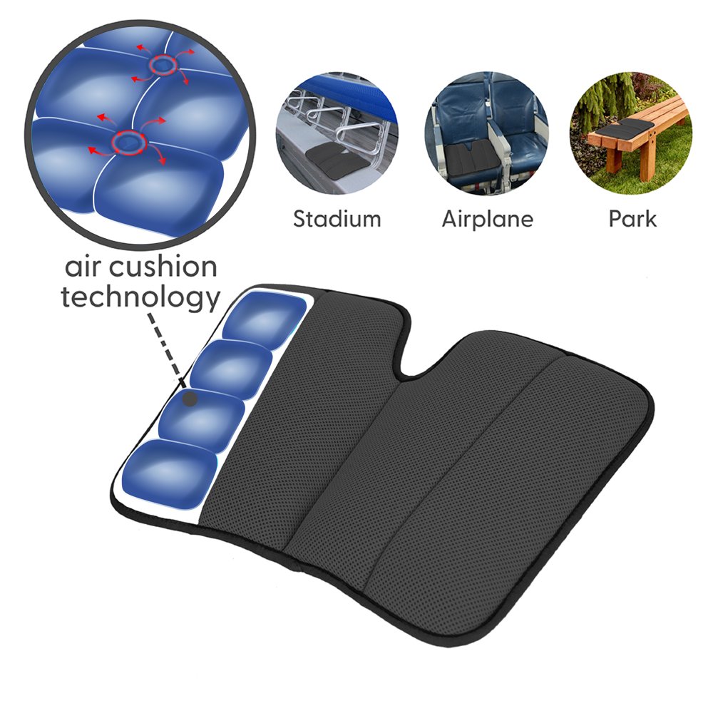 Dr. air Seat Cushion, NonSlip Orthopedic Support Cushion, Back