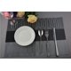 thumbnail image 4 of Exquisitos manteles individuales de vinilo tejido para mesa de comedor manteles de PVC resistentes al calor estilo bambú (6, gris degradado) Sailing Electrónica, 4 of 4