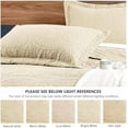 thumbnail image 5 of California King Size Quilt Bedding Set Camel Bedspreads - Cal King Summer Lightweight Bedspread Comforter - Coin Pattern Coverlet for All Season - 3 Pieces (1 Quilt, 2 Pillow Shams), 5 of 7