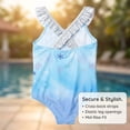 thumbnail image 6 of Disney Frozen Elsa Toddler Girls One Piece Bathing Suit Blue 2T, 6 of 6