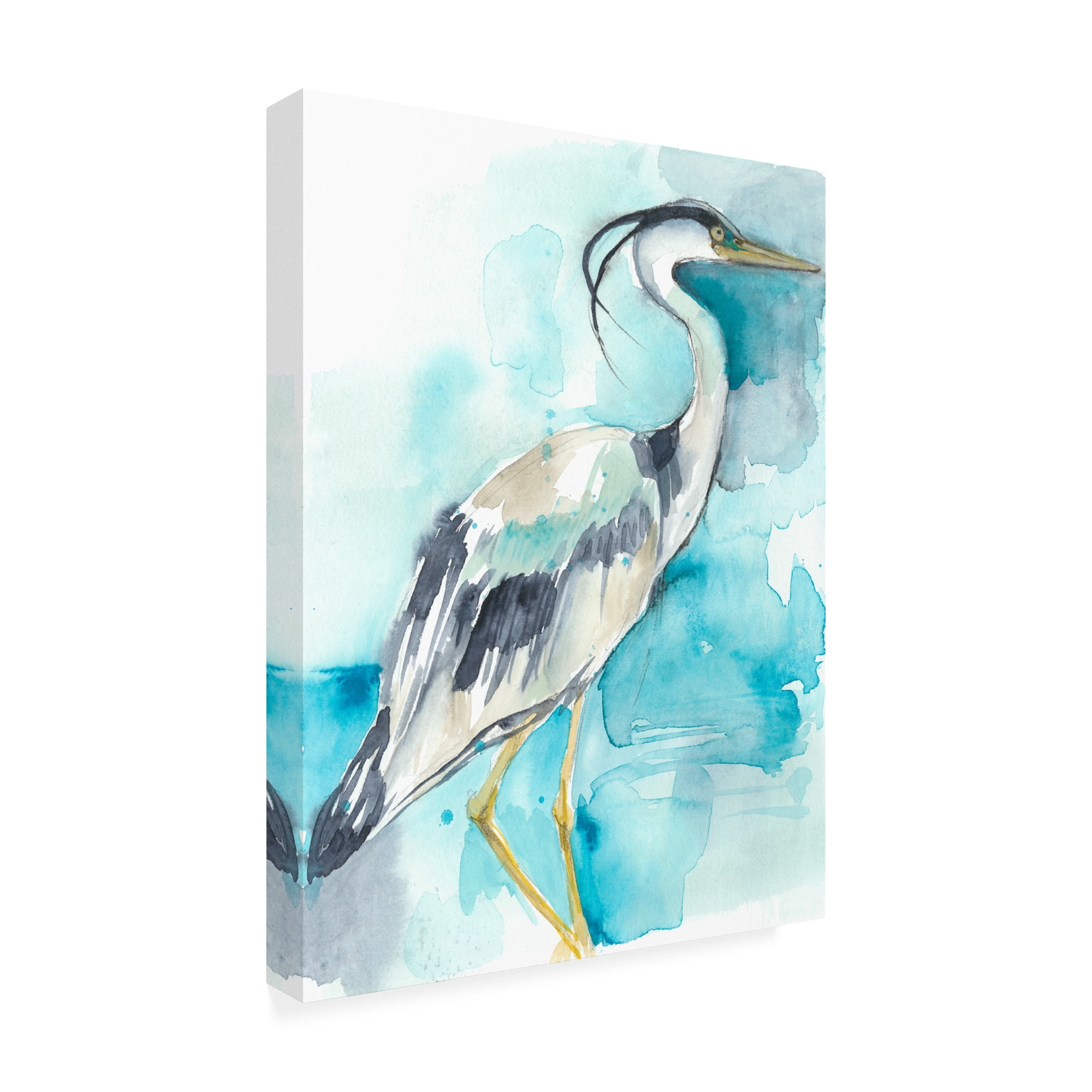 Trademark Fine Art 'Heron Splash I' Canvas Art by Jennifer Goldberger