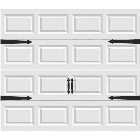 Magnetic Garage Door Handles | Decorative Faux Hinges Hardware Kit | Six Piece Black Accessories Set | Decor Accents That Give a Beautiful Design and are Easy to Install