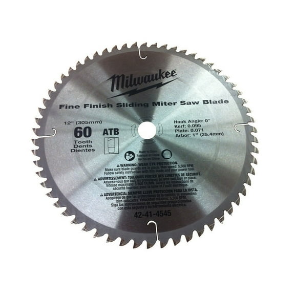 Pack of 1, Milwaukee 42-41-4545 12 In. Blade 60T for 6955-20