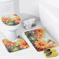 thumbnail image 4 of Sunflower Shower Curtain Sets with Rugs 4 Piece Rustic, 4 of 8