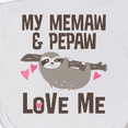 thumbnail image 3 of Inktastic My Memaw and Pepaw Love Me Sloth Baby Burp Cloth, 3 of 3