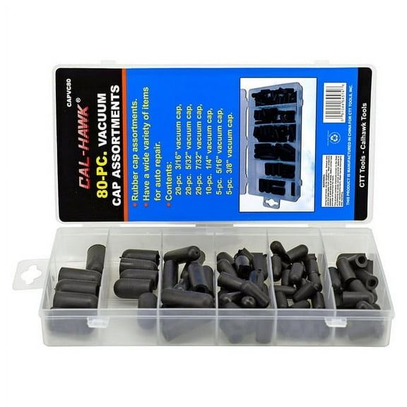 80 PC Vacuum Cap Line Assortment Kit