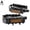 Black, variant on Aluminum Alloy Bicycle Pedals Lightweight Flat Design for Comfortable Long Distance Riding