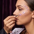thumbnail image 2 of Butterfly Face Jewels Purple Glitter Face 4.7 Inch Self-Adhesive Face Rhinestones Sparkly Face Embellishments for Raves Festivals Parties and Stage Performances, 1 Pack, 2 of 4