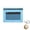 Light Blue, variant on Pencil Pouch for 3 Ring Binder, Heavy Duty Canvas Dual Zipper Pen Bag with Clear Window, Smooth Metal Zipper, Fit Standard 3-Ring Binders for Office Travel Supplies (Gray)