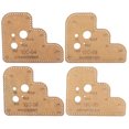 thumbnail image 1 of 4Pcs Acrylic Template, Leather Craft Template, Kraft Paper Strong DIY Leather Craft Cutting Leather For Craft DIY, 1 of 8