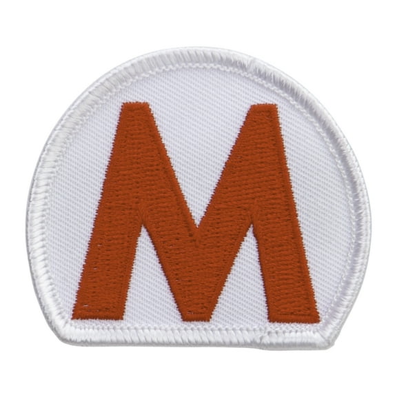 Mario World Logo Embroidered Circle Patch - Mario OSFM