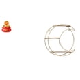 thumbnail image 1 of Escultura de escritorio,Estatua de la Cuenca del Tesoro,regalo de cumpleaños de Feng Shui,Estante de almacenamiento de pared,Estantería colgante de pared de metal de 3 niveles para, 1 of 8