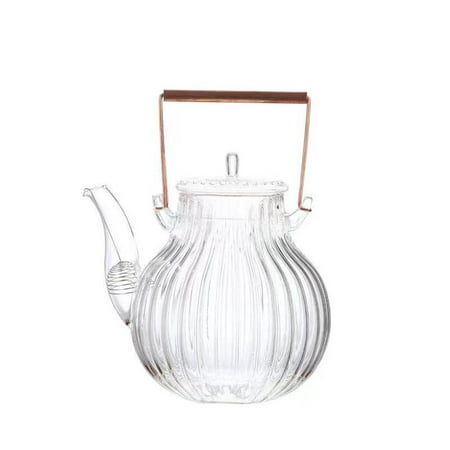 

Clear Teapot Household Large Capacity Teaware Tea Maker Handmade Craft Resistant Glass for Flowering Tea Chinese Puer Tea
