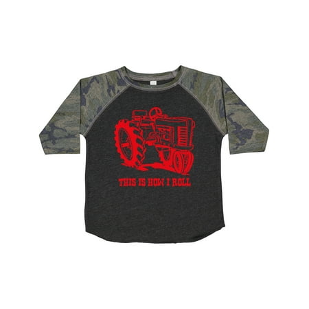 

Inktastic This is How I Roll Tractor RED Gift Toddler Boy or Toddler Girl T-Shirt