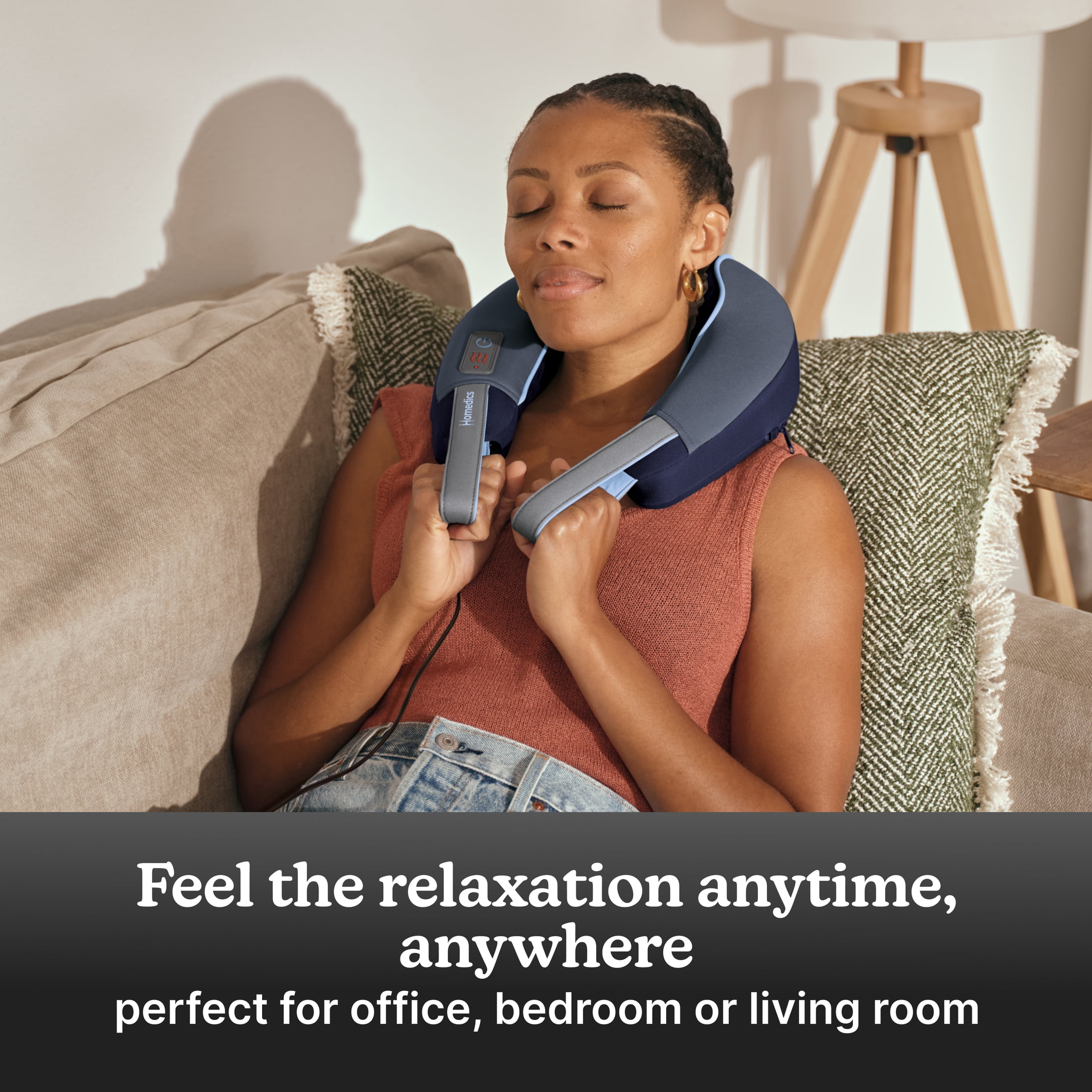 (4 pack) Homedics Neck Massager with Comfort Foam Vibration and Soothing Heat