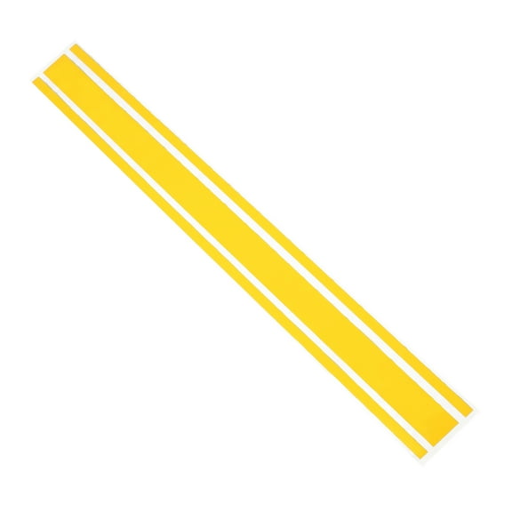 50.79''x6.30'' Car Hood Yellow Stripe Sticker Auto Racing Exterior Decal Decoration for Car Hood Roof Trunk Skirt Bumper