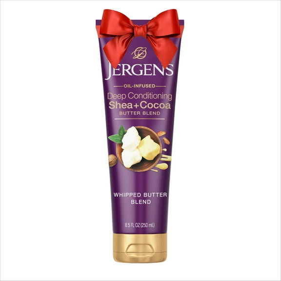 Jergens Deep Conditioning Lotion Shea   Cocoa Whipped Body Butter, Vitamin E, Dry Skin, 8.5 oz