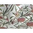 thumbnail image 3 of Ambesonne Tropical Quilted Coverlet 2 Pcs, Exotic Botanical Motifs, Twin Size, Dark Salmon and Olive Green, 3 of 4