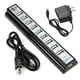 thumbnail image 5 of Adaptador Power 10 2.0 para ordenador portátil PC Hub Puerto USB de alta velocidad + USB HUB, 5 of 6
