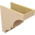 thumbnail image 5 of 10"W x 20"D x 20"H Classic Asheboro Rough Cedar Woodgrain TimberThane Corbel, Primed Tan, 5 of 6