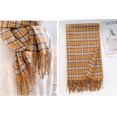 thumbnail image 3 of Womens Plaid Scarf Large Long Blanket Check Wrap Shawl with Tassel, 3 of 8