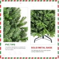 thumbnail image 5 of Artificial 5ft Green Christmas Tree with 756 PE/PVC Mixed Branch Tips, memory wire+iron wire, Hinged Premium & Foldable Base for Indoor Holiday Decorating, 5 of 6