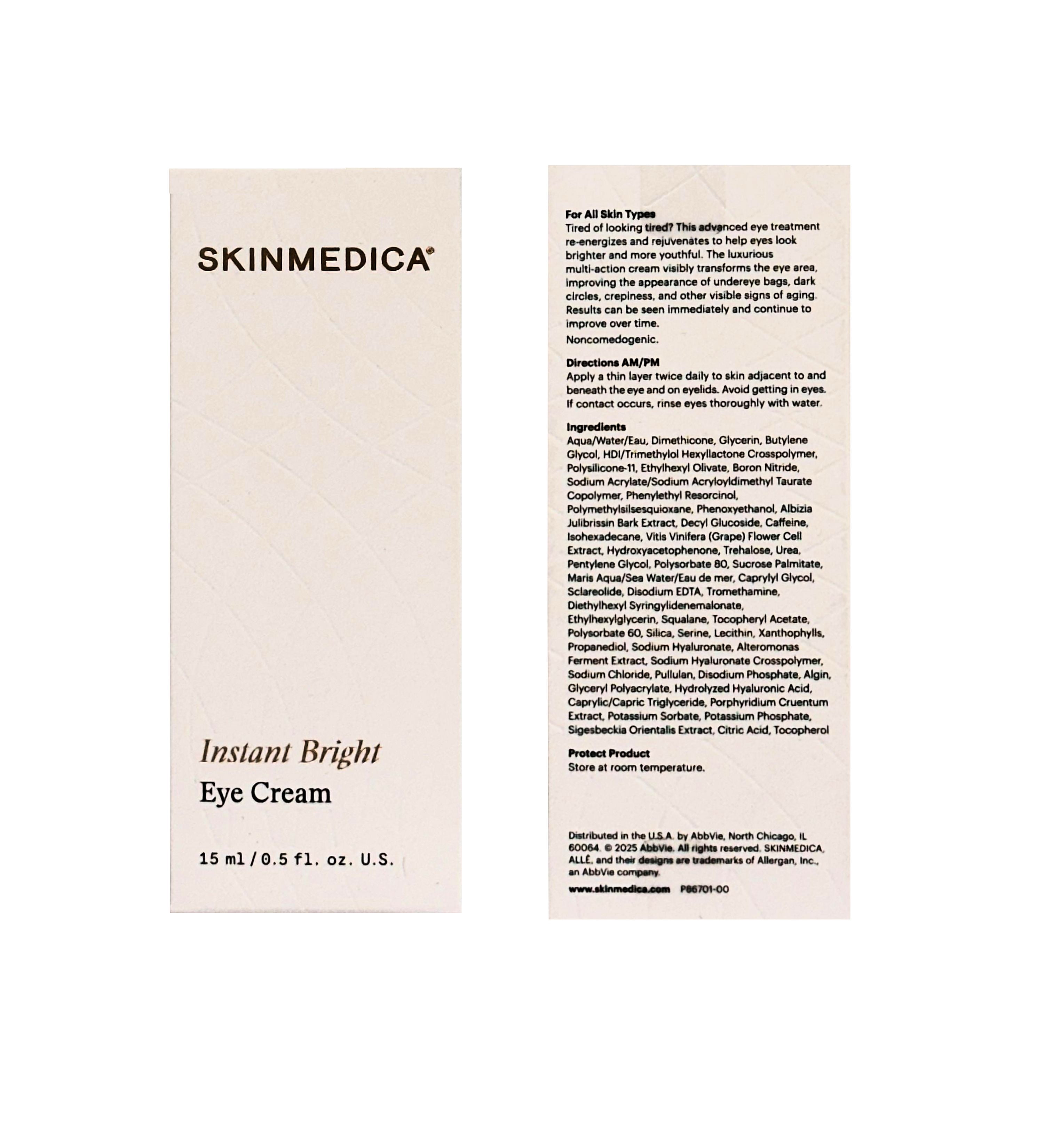 Skinmedica Instant Bright Eye Cream 0.5 fl oz (15ml)