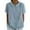Blue, variant on Women's Peter Pan Collar Cotton Linen Tops Casual 2026 Trendy Blouse Tunic Tops Summer Gauze Tops Short Sleeve Loose Fit Plus Size Tops Breathable Shirts Solid Color Beach Tops Yellow Xl