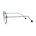 thumbnail image 4 of Lunettes de Mode Rétro pour Femmes à Monture Ronde en Métal Noires, 4 of 4