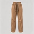 thumbnail image 6 of Ruohan Women's Wide Leg Sweatpants, High Waist Drawstring Track Pants with Pockets, Side Stripe, 6 of 8