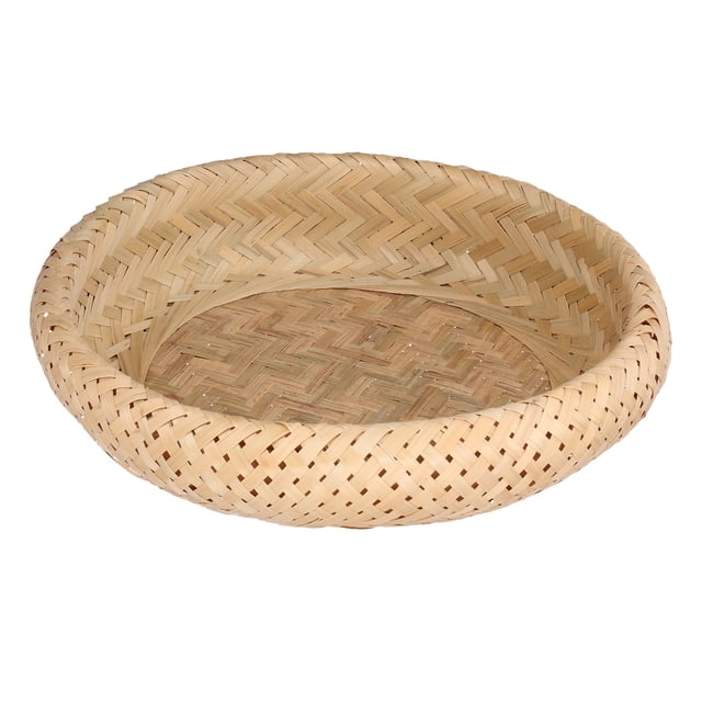 Cesta para servir, cestas de pan redondas, cestas tejidas de bambú para almacenar alimentos, cestas de pan redondas, rendimiento comprobado