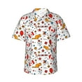 thumbnail image 2 of Goofa Canada Day Hawaiian Shirt for Men, Unisex Summer Beach Casual Short Sleeve Button Down Shirts,Aloha Tropical Floral print shirt-, 2 of 9