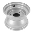 thumbnail image 1 of 7 Inch ATV Wheel Rim, Rustproof Silver Coating 3 Holes Go Kart Wheel Rim High Strength  for Go Kart Quad Dirt Bike, 1 of 7