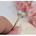 thumbnail image 3 of 2.00Ct Radiant Cut Simulated Diamond Solitaire Women's Engagement Ring 14k Yellow Gold Plated 925 Sterling Silver For Her, 3 of 4